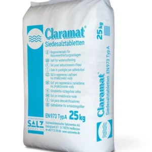 Claramat regeneráló sótabletta vízlágyításhoz 25kg-os