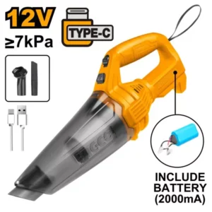 INGCO Akkus porszívó 0,5 l 5 V (2,0 Ah + USB-C töltő)