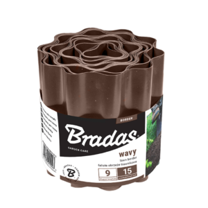 Bradas OBFB 0925 hullámos ágyásszegély 25 cm x 9 m, barna