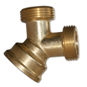 T-idom 3/4" belső / 2 × 3/4" külső menet, sárgaréz (GEKA IMT) – Bradas GKI334AT