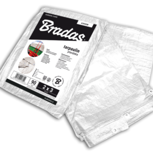 Bradas PLW904/5 takaróponyva 90 g/m² 4 x 5 m, fehér