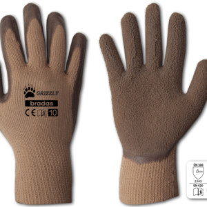 Bradas GRIZZLY RWG11 bélelt téli védőkesztyű, latexhab mártott, 11-es méret
