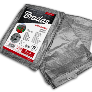 Bradas Ultra Weight takaróponyva 260 g/m² szürke 4 x 5 m (PL2604/5)