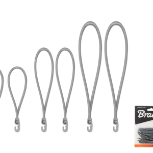 Gumipók-készlet műanyag kampóval, 4 mm, 6 db (18/25/40 cm) – Bradas BCH3-04SET1GY-B