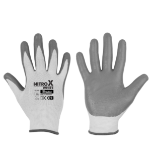 Bradas NITROX WHITE RWNWH9 védőkesztyű, nitril mártott, 9-es méret