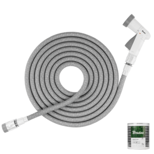 Bradas SECRET HOSE nyúlótömlő szett 8–24 m, szürke, pisztollyal