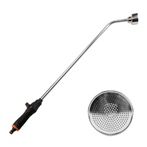 Fém locsolólándzsa zuhanyrózsával és szeleppel, 83 cm, BLACK LINE – Bradas ECO-4452