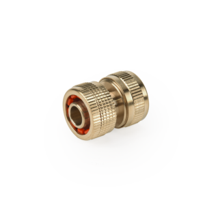 Tömlőtoldó (javító) 1/2" tömlőhöz, sárgaréz – Bradas