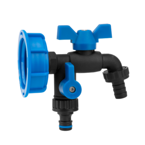 IBC csapszett BLACK RAVEN, S60x6 csatlakozó, 3/4" csap – Bradas