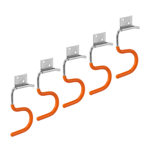 Szerszámakasztó kampó, PVC bevonatú, 5 db – Bradas DIY-HG1510