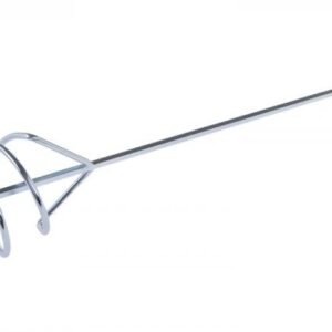 Habarcskeverő szár spirál huzalfejjel, 100 × 500 mm, hatszög befogás, horganyzott – Festa