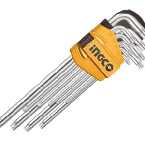 INGCO Hosszú torx kulcs készlet 9 részes T10-T50 S2
