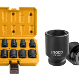 INGCO Gépi dugókulcs készlet 10 részes 1/2" 10-24 mm CrMo
