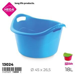 Hega Hogar kerek lavór fogantyúkkal Verona 18 l (13024)