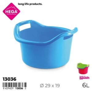 Hega Hogar kerek lavór fogantyúkkal Orinoco 6 l (13036)
