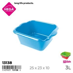 Hega Hogar szögletes lavór Genova 3 l (13138)