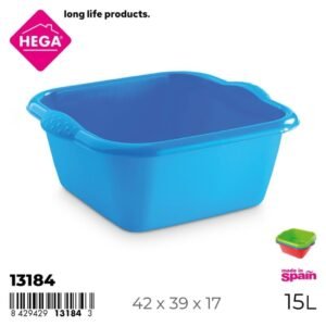 Hega Hogar szögletes lavór Genova 15 l (13184)