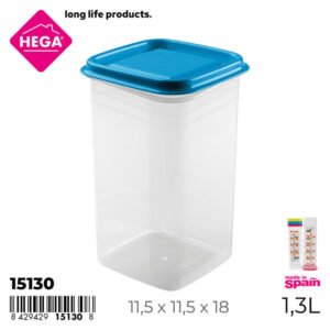 Hega Hogar szögletes tárolóedény Palermo 1,3 l (15130)