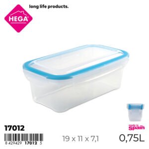 Hega Hogar hermetikus ételdoboz Kiev 0,75 l (17012)