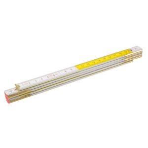 Topex fa colstok 2 m, fehér-sárga 26C006