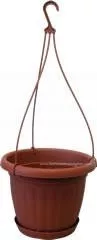 Marázplast függőcserép/kaspó 20cm terrakotta