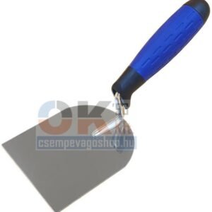 Bautool gipsz- és burkolókanál inox 100 mm, soft nyéllel