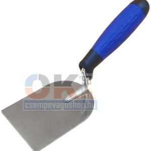 Bautool gipsz- és burkolókanál inox 80 mm, soft nyéllel