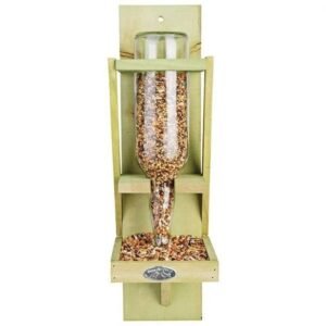 Esschert Design madáretető silo, fa és üveg, 44,5 cm
