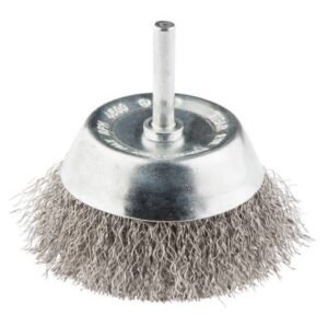 Fazékkefe 75 mm, 6 mm-es szárral, inox hullámos (Graphite 57H600)