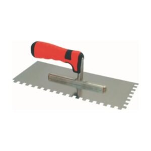 Bautool rozsdamentes fogazott glettvas 6×6 mm, 280×130 mm