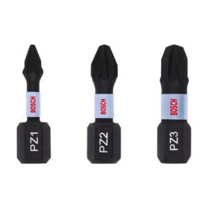 Bosch Impact Control bitkészlet PZ1/PZ2/PZ3 x 25 mm, 3 részes