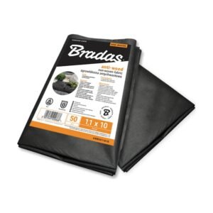 Bradas AWB5021005 gyomgátló agroszövet (geotextil), fekete 50 g/m² 2,1 x 5 m
