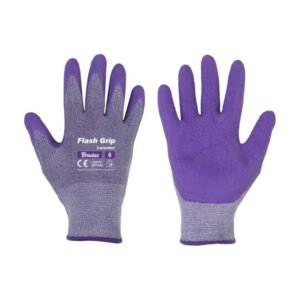 Bradas FLASH GRIP LAVENDER RWFGLR7 védőkesztyű, latexhab mártott, 7-es méret