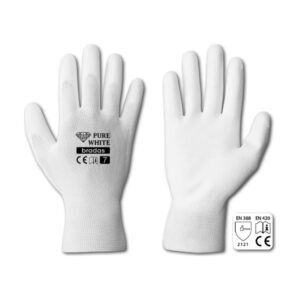 Bradas PURE WHITE RWPWH9 védőkesztyű, poliuretán (PU) mártott, 9-es méret