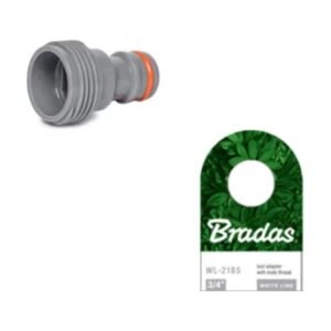 Bradas WHITE LINE csapcsatlakozó külső menetes 3/4"