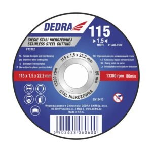 Dedra F13312 vágókorong rozsdamentes acélra 115x1,5x22,2 mm