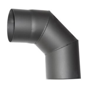 Fekete füstcső könyök 120 mm / 90°