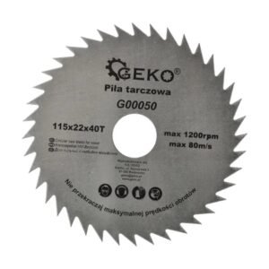 GEKO fűrésztárcsa fához 115 x 22 mm, 40 fogú (G00050)