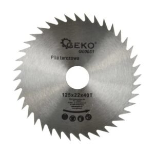 GEKO fűrésztárcsa fához 125 x 22 mm, 40 fogú (G00051)