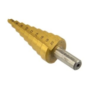 GEKO HSS lépcsős fúró 4-20 mm, titán bevonatos (G38505)