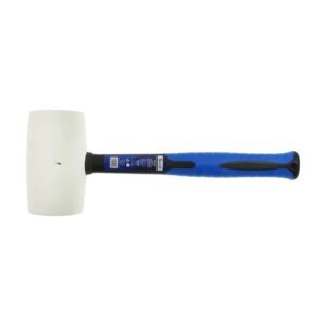 GEKO Premium fehér gumikalapács 70 mm, 32 oz (900 g fej), üvegszálas nyéllel (G72257)