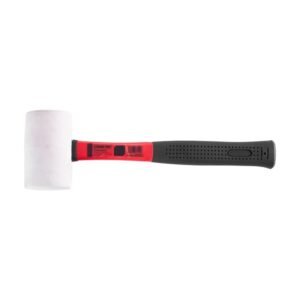 Gumikalapács 900 g, fehér fej, fém (TPR markolat) nyél – Strend Pro HM212