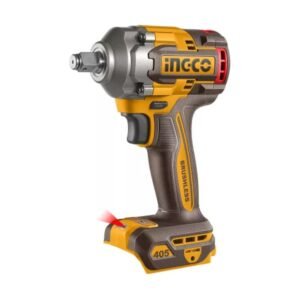 INGCO Akkus ütvecsavarozó 1/2" 405 Nm szénkefe nélküli 20 V (2 x 2,0 Ah akku + töltő)