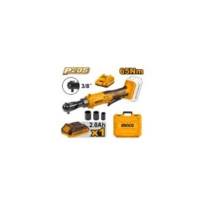 INGCO CDRLI2060152 akkus racsnis kulcs 3/8", 65 Nm, 20 V (1 × 2,0 Ah akku + töltő)