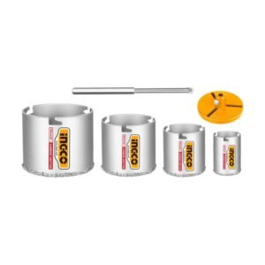 INGCO Gyémánt Körkivágó készlet 6 részes 33-83 mm