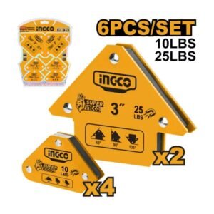 INGCO Hegesztési munkadarabtartó készlet 6 részes