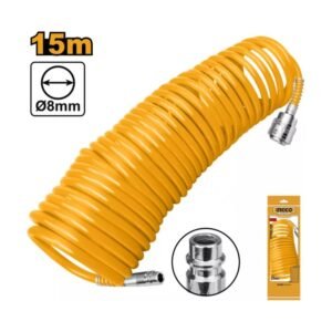 INGCO Pneumatikus spiráltömlő 8 mm x 15 m