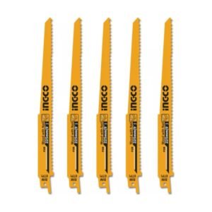 INGCO Szablyafűrészlap 225 mm 6 TPI szöges fára BIM (5 db)