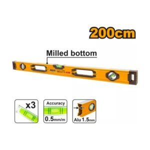 INGCO Vízmérték 2000 mm 3 libella