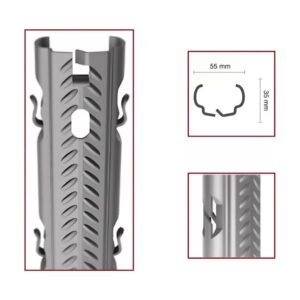 Közoszlop 55x35, 1,5 mm, ECO belső fül